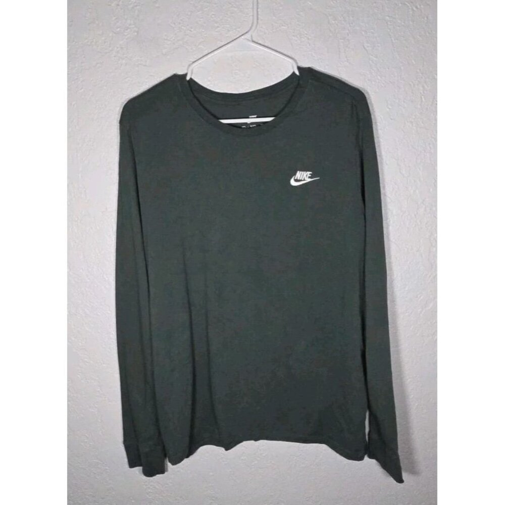 Nike T-Shirt Women's XLarge Green Sportswear Long Sleeve